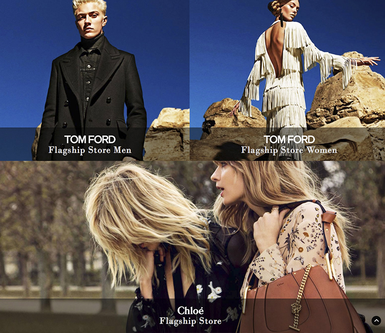 Development and Design of WEBSITE & APP for Fashion Stores MARION HEINRICH, TOM FORD and CHLOÉ